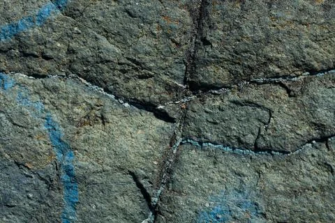 Macro shot of cliff face Foto stock