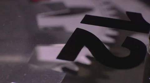 Macro Shot Clock at 12 with Hand Moving Video stock 35253315