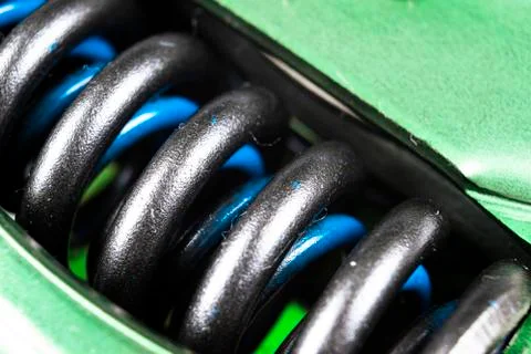 Macro shot clutch disk spring manual gearbox background. Car and truck clutch Stock Photos