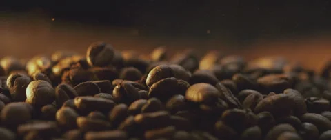 Macro shot of coffee bean Video stock 247383239