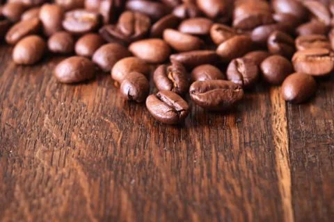 Macro shot of coffee beans Stock Photos