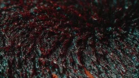 Macro Shot of Colored Magnetic Liquid Video stock 189869385