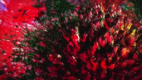 Macro Shot of Colored Magnetic Liquid Video stock 189869636