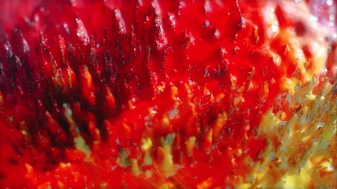 Macro Shot of Colored Magnetic Liquid Video stock 189870169