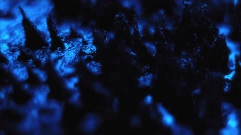 Macro Shot of Colored Magnetic Liquid Video stock 189870539