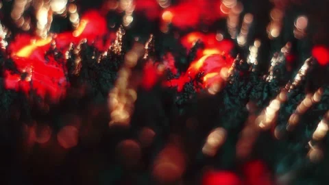 Macro Shot of Colored Magnetic Liquid Video stock 189871156