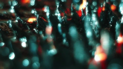 Macro Shot of Colored Magnetic Liquid Stock Footage 189871220