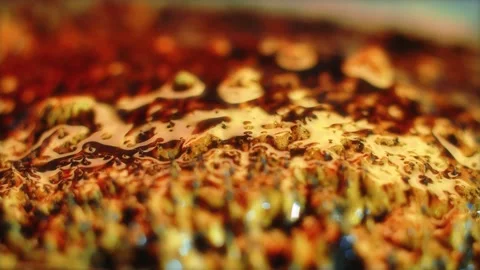 Macro Shot of Colored Magnetic Liquid Video stock 189871268