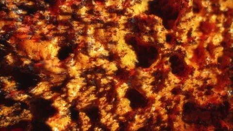 Macro Shot of Colored Magnetic Liquid Stock Footage 189871703