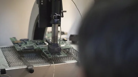 Macro shot of computer repairing Stock-Footage 101021535