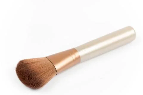 Macro shot of cosmetic makeup brushes Stock Photos