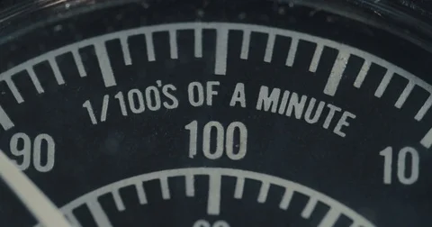 Macro shot of a dial on a vintage electrical module Stock Footage 74069104