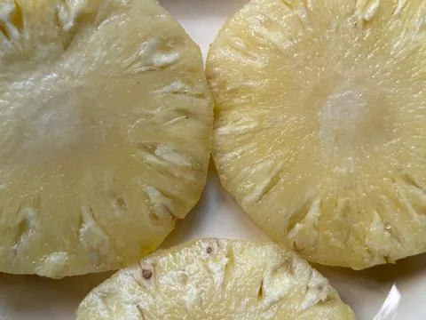 Macro shot displays the unique texture and juice filled structure of the thre Foto stock