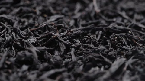 Macro shot of dried tea leaves as a background Stock Footage 61126839