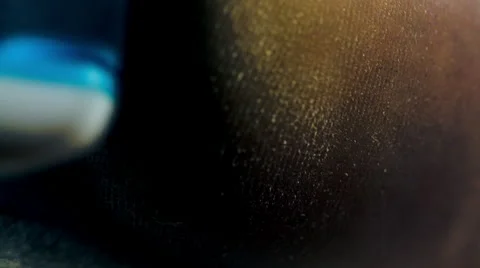 Macro Shot Of An Electric Device Polishing A Woman"s Callused Heel Video stock 63160355