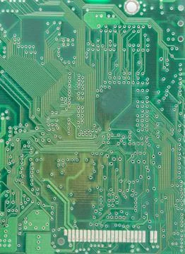 Macro shot of an electronic board Stock Photos