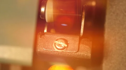 Super 8mm Film Reel Rewinding - Stock Video