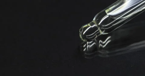 Macro shot of an essential oil dropper.  Stock Footage 171247226