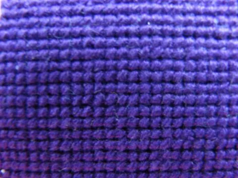 Macro shot fragment embroidery pattern brown thread handmade embroidery, patt Foto stock