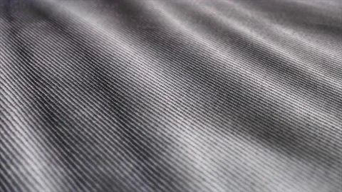 Macro shot of gray denim, jean. Modern dress textile, detailed fashion materi Stock Footage 147223471