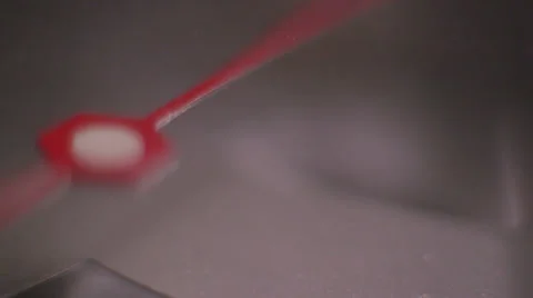 Macro Shot Hand Clock Stock Footage 35253485