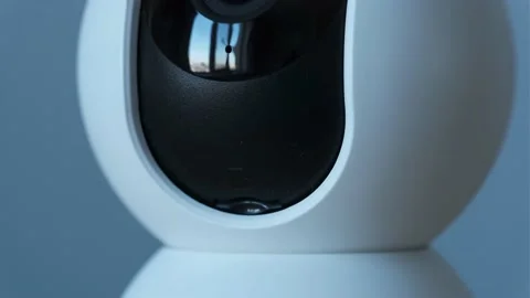 Macro shot of home surveillance camera Video stock 238904658