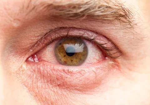Macro shot human eye Stock Photos