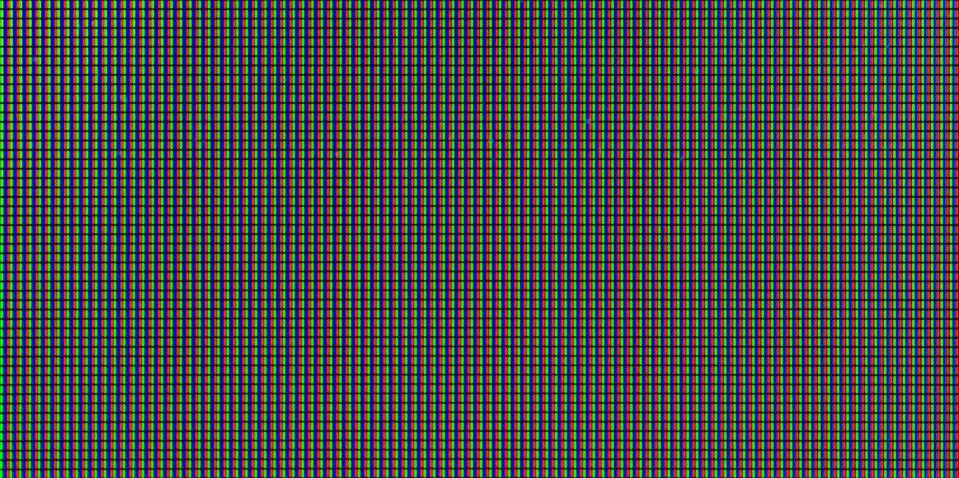 Macro shot of LCD computer screen, RGB pixels texture or background Stock Photos