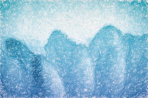 Macro shot of a light blue and white filamentous surface Stock Illustration