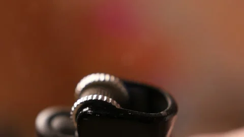 Macro shot of a lighter ignition in the dark Stock Footage 131197707