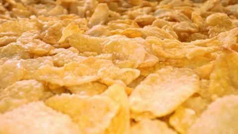 Macro shot of making cornflakes Video stock 113040704