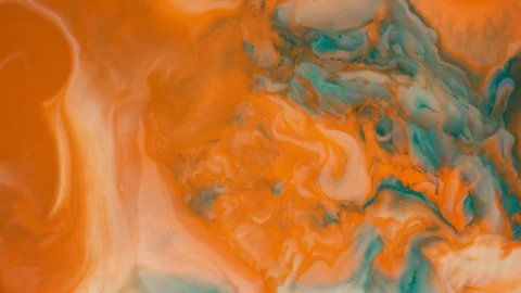 Macro shot of mixing multiple acrylic colors Stock Footage 113325832