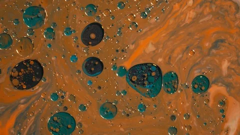 Macro shot of mixing multiple acrylic colors Stock Footage 113325857