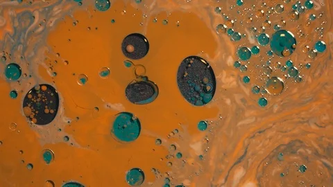 Macro shot of mixing multiple acrylic colors Stock Footage 113325872