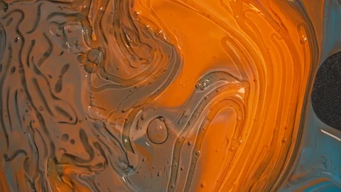 Macro shot of mixing multiple acrylic colors Stock Footage 113325891