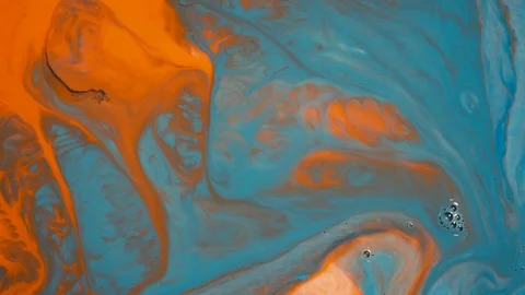 Macro shot of mixing multiple acrylic colors Stock Footage 113325922