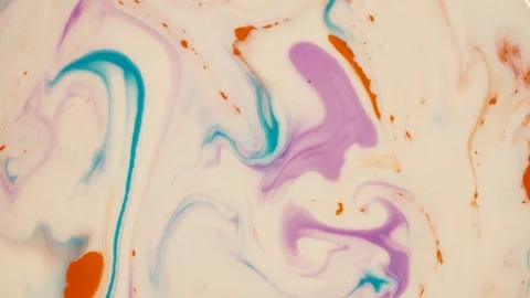 Macro shot of mixing multiple acrylic colors Stock Footage 113325933