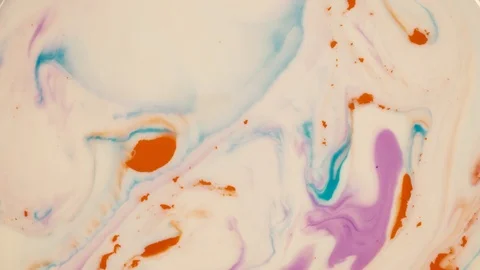 Macro shot of mixing multiple acrylic colors Stock Footage 113325935