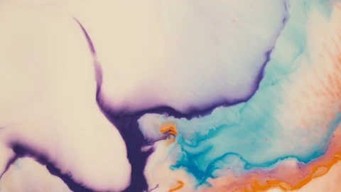 Macro shot of mixing multiple acrylic colors Stock Footage 113325981