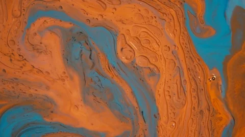 Macro shot of mixing multiple acrylic colors Stock Footage 113325992