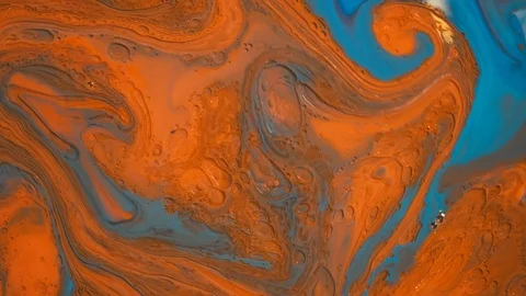 Macro shot of mixing multiple acrylic colors Stock Footage 113325998