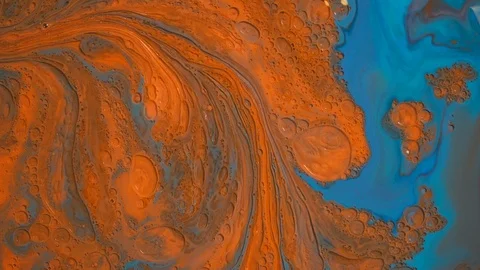 Macro shot of mixing multiple acrylic colors Stock Footage 113326006