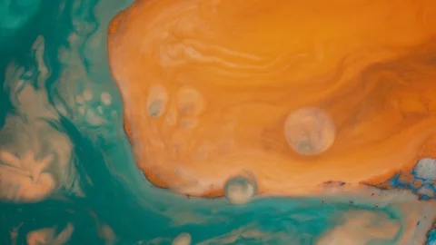 Macro shot of mixing multiple acrylic colors Stock Footage 113326026