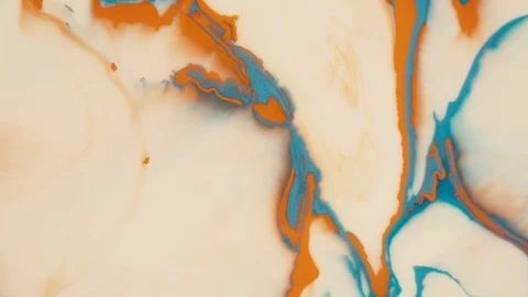 Macro shot of mixing multiple acrylic colors Stock Footage 113326054