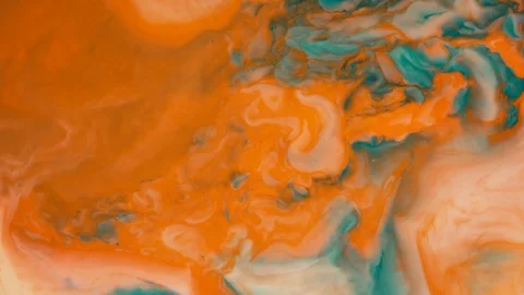 Macro shot of mixing multiple acrylic colors Stock Footage 113326074