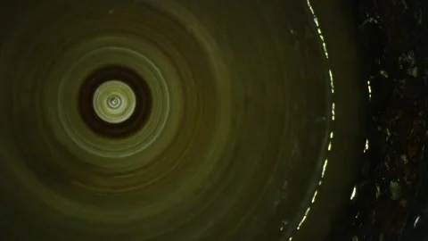 Macro shot of a moving garbage disposal Video stock 143292724