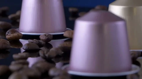 Macro shot of Nespresso capsules Stock Footage 46933401