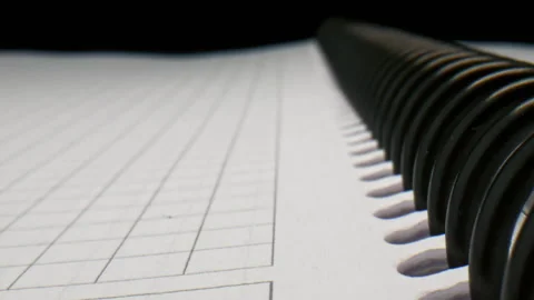 Macro shot of a notebook Video stock 242461283