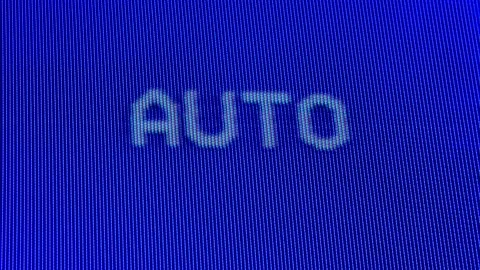 Macro shot of an old analog TV screen. Analogue retro TV settings menu in Stock Footage 146188282