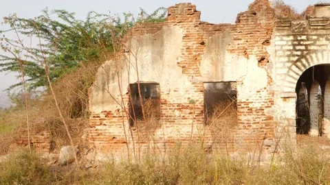 Macro shot of old house in bad condition, Bad condition of old house 動画素材 151900369